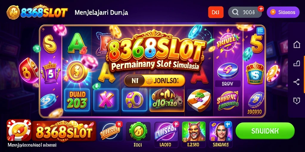 Tampilan gameplay seru dari 8368SLOT dengan berbagai tema menarik.
