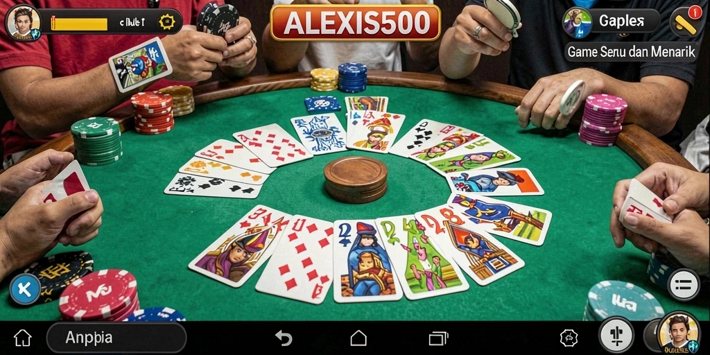 Tampilan gameplay ALEXIS500 yang menarik dan interaktif.
