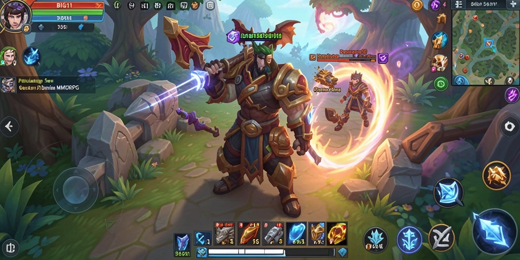 Tampilan gameplay seru di dunia MMORPG BIG11.