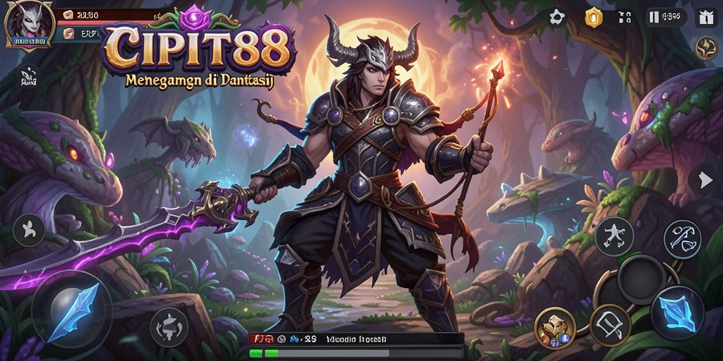 Tampilan gameplay seru dalam <strong>CIPIT88</strong>, menunjukkan aksi petualangan yang mendebarkan.