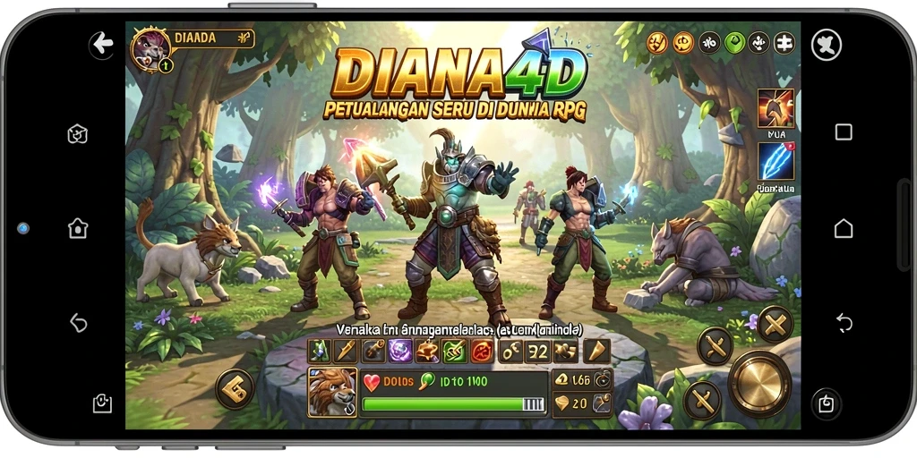 Gameplay seru DIANA4D dengan aksi RPG yang menantang.