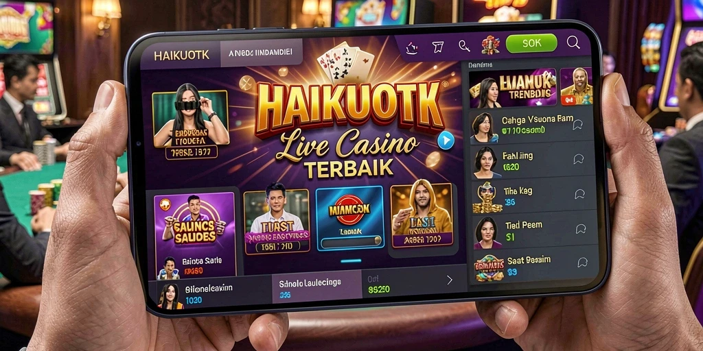 Tampilan gameplay HAIKUOTK yang menakjubkan dalam Live Casino.