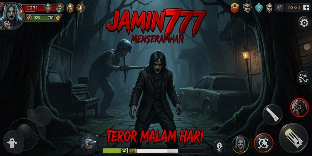 Screenshot menampilkan suasana mencekam saat bermain JAMIN777.