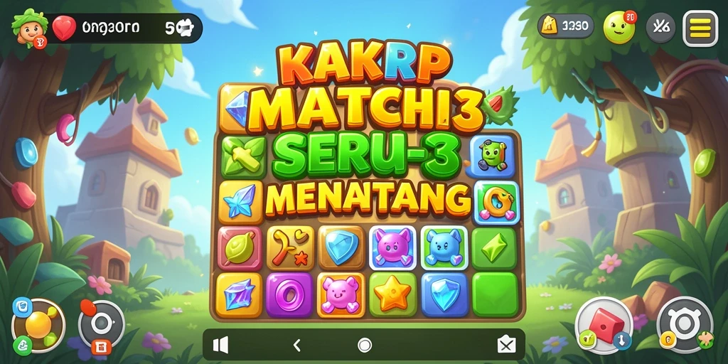 Tampilan gameplay KAKRP yang penuh warna dan seru.