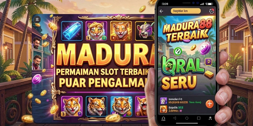 Tampilan menakjubkan dari gameplay MADURA88 saat berputar di mesin slot.