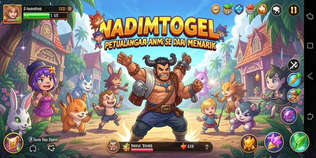 Screenshot menunjukkan pertarungan seru dalam permainan Anime.