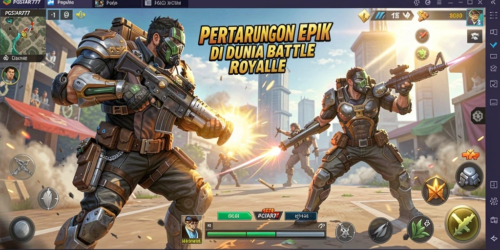 Gameplay seru PGSTAR777 dalam pertarungan Battle Royale.