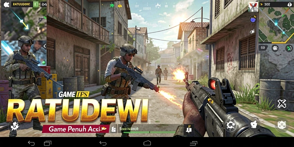 Screenshot gameplay menampilkan aksi seru dalam RATUDEWI.
