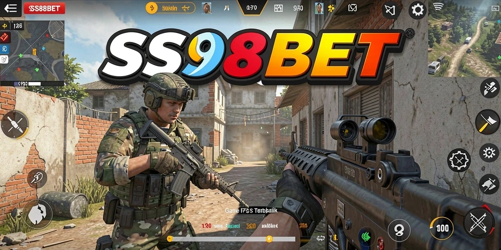 Tangkapan layar gameplay SS88BET menunjukkan aksi tembak-menembak yang mendebarkan.